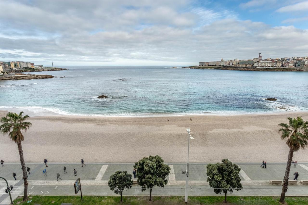 א-קורוניה Apartamento En Primera Linea De Playa Riazor מראה חיצוני תמונה